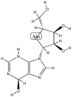 6-hydroxyl-1,6-dihydropurine ribonucleoside 结构式