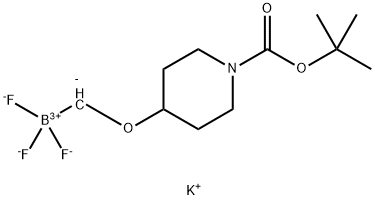 钾(1 -羰- 4 -哌啶基)甲基三氟硼酸 结构式