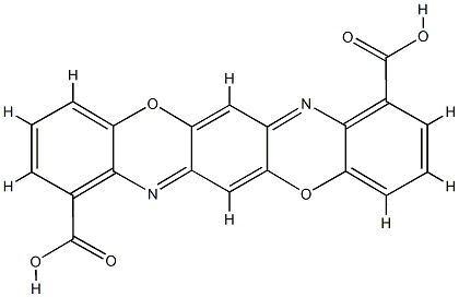 1,8-Triphenodioxazinedicarboxylic acid 结构式