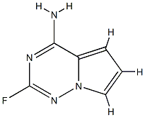 2-FLUOROPYRROLO[2,1-F][1,2,4]TRIAZIN-4-AMINE 结构式