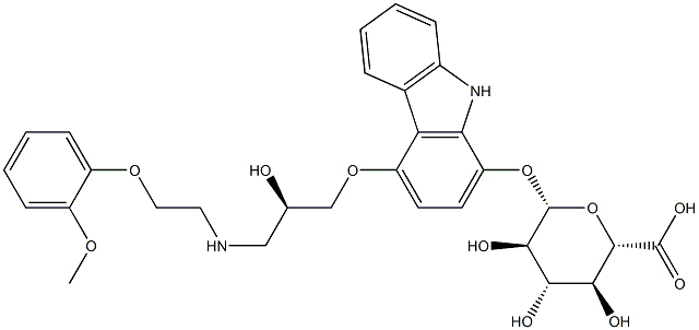 1-hydroxycarvedilol O-glucuronide 结构式