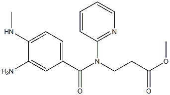 N-[3-AMino-4-(MethylaMino)benzoyl]-N-2-pyridinyl-β-alanine Methyl Ester 结构式