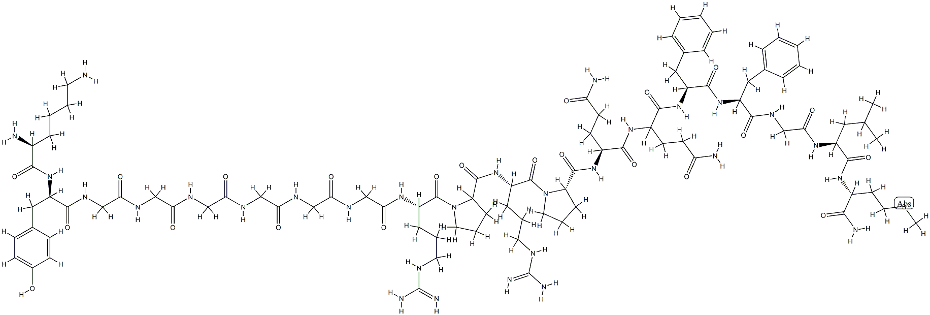 substance P, biotin-NTE-Arg(3)- 结构式