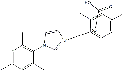 1,3-双(2,4,6-三甲基苯基)咪唑碳酸氢盐 结构式