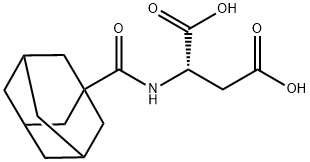 L-Aspartic acid, N-(tricyclo(3.3.1.1(sup 3,7))dec-1-ylcarbonyl)- 结构式