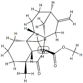 (4bβ)-1α,4aα-(Carbonyloxymethylene)-1-methyl-8-methylenegibbane-10β-carboxylic acid methyl ester 结构式