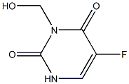 2,4(1H,3H)-Pyrimidinedione,5-fluoro-3-(hydroxymethyl)-(9CI) 结构式