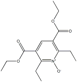 2,6-Diethyl-1-oxy-pyridine-3,5-dicarboxylic acid diethyl ester 结构式