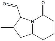 3-Indolizinecarboxaldehyde,octahydro-2-methyl-5-oxo-(9CI) 结构式