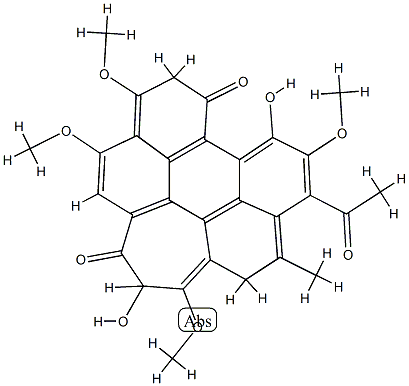 竹红菌丙素 结构式