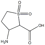 3-Amino-1,1-dioxo-tetrahydro-thiophene-2-carboxylic acid 结构式