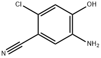 5-氨基-2-氯-4-羟基苯甲腈 结构式