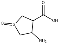 4-Amino-1-oxo-tetrahydro-thiophene-3-carboxylic acid 结构式