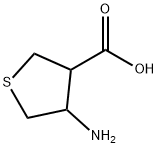 4-Amino-tetrahydro-thiophene-3-carboxylic acid 结构式