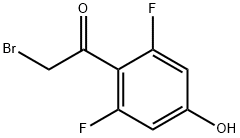 2'-溴-2,6-二氟-4-羟基苯乙酮 结构式