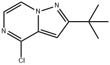 2-TERT-BUTYL-4-CHLOROPYRAZOLO[1.5-A]PYRAZINE 结构式