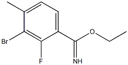 ethyl 3-bromo-2-fluoro-4-methylbenzimidate 结构式