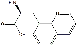 8-Quinolinepropanoicacid,-alpha--amino-,(S)-(9CI) 结构式