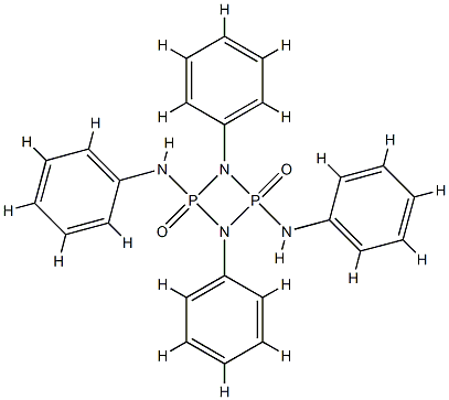 N,N',1,3-tetraphenyl-1,3,2,4-diazadiphosphetidine-2,4-diamine 2,4-dioxide  结构式