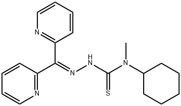 Di-2-pyridylketone-4-cyclohexyl-4-methyl-3-thiosemicarbazone 结构式