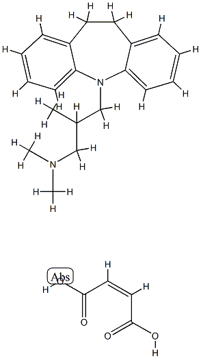 (+)-Trimipramine maleate 结构式