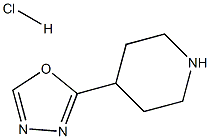 4-(1,3,4-恶二唑-2-基)哌啶盐酸盐 结构式