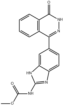5(6)-1(2H)-phthalazinonyl-4(1H)-benzimidazole-2-carbamate methyl ester 结构式