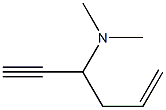 5-Hexen-1-yn-3-amine,N,N-dimethyl-(9CI) 结构式
