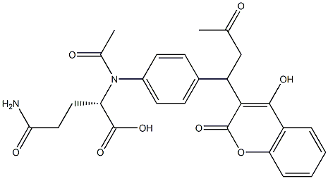 N-acetyl-gamma-glutamyl-4'-aminowarfarin 结构式