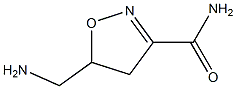 3-Isoxazolecarboxamide,5-(aminomethyl)-4,5-dihydro-(9CI) 结构式