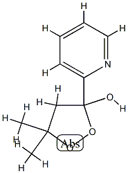 1,2-Dioxolan-3-ol,5,5-dimethyl-3-(2-pyridinyl)-(9CI) 结构式