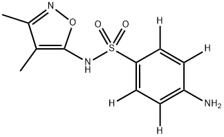 磺胺二甲恶唑-D4 结构式