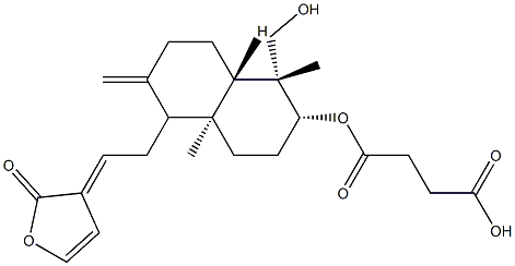 dehydroandrographolide 6-succinic acid monoester 结构式