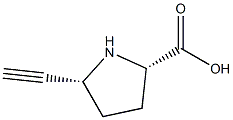 D-Proline, 5-ethynyl-, (5S)-rel- (9CI) 结构式