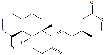 (5β,9α,10α)-Labd-8(17)-ene-15,19-dioic acid dimethyl ester 结构式