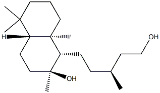 (γS,1S,4aβ)-Decahydro-2β-hydroxy-γ,2,5,5,8aα-pentamethyl-1-naphthalene-1-pentanol 结构式