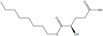 (2R)-辛基-Α-羟基戊二酸酯 结构式