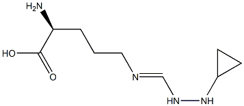 omega-N-cyclopropylarginine 结构式