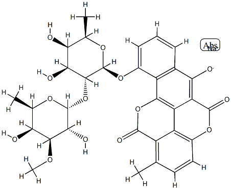 chartreusin, sodium salt 结构式