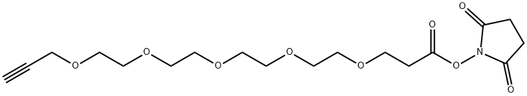 丙炔基-四聚乙二醇-丙烯酸琥珀酰亚胺酯 结构式