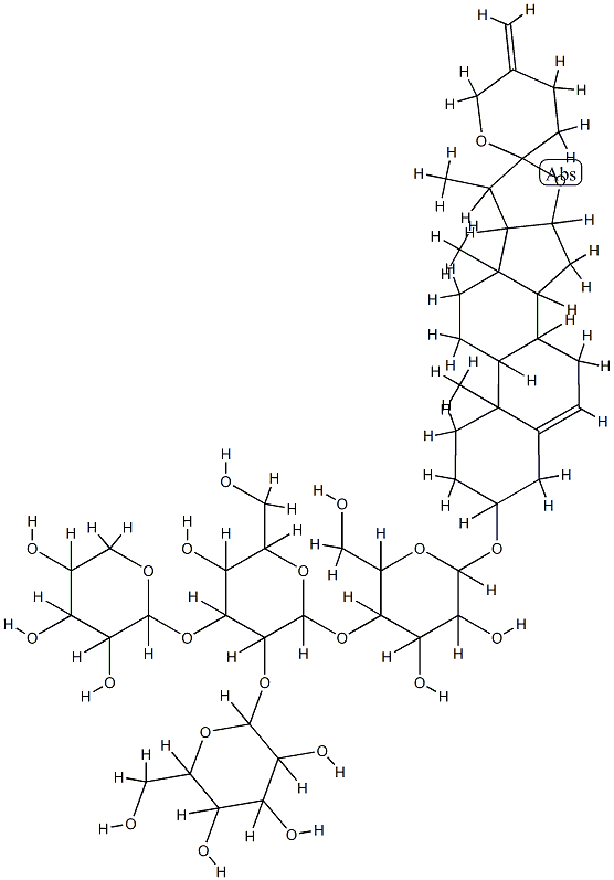 sceptrumgenin 3-O-lycotetraoside 结构式