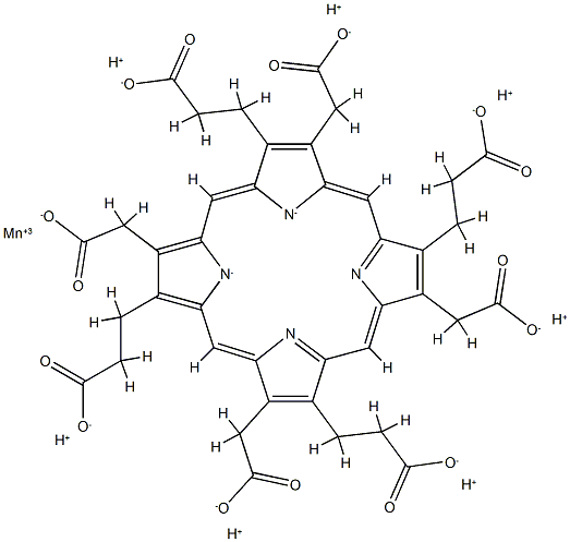 Mn(III) uroporphyrin I 结构式