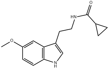 N-[2-(5-METHOXYINDOL-3-YL)ETHYL]-CYCLOPROPYLCARBOXAMIDE 结构式