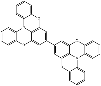 7,7'-二[1,4]苯并恶嗪并[2,3,4-<I>KL</I>]吩恶嗪 结构式