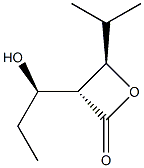 2-Oxetanone,3-(1-hydroxypropyl)-4-(1-methylethyl)-,[3alpha(R*),4bta]-(9CI) 结构式