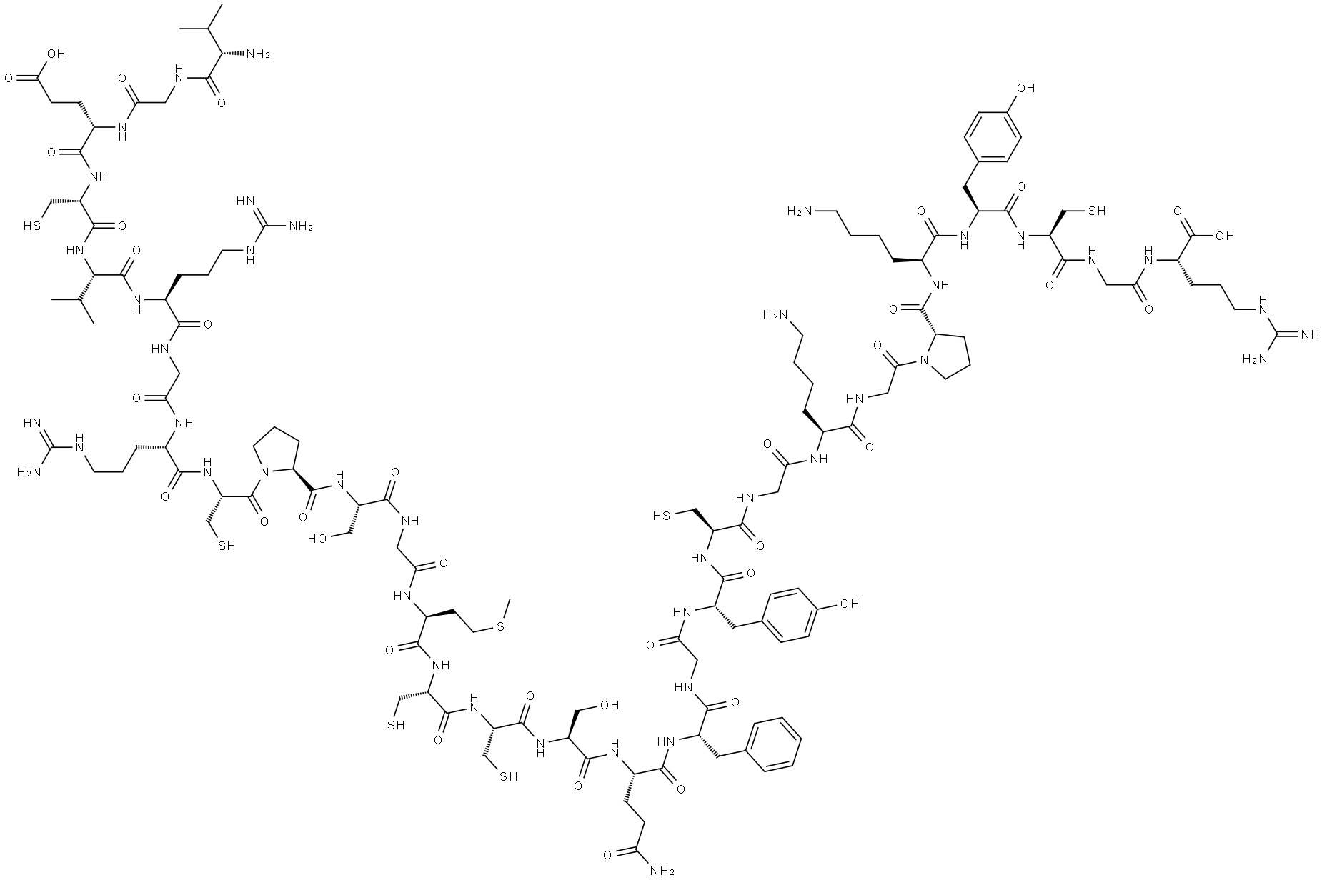 antimicrobial peptide 2, Amaranthus caudatus 结构式