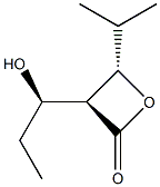 2-Oxetanone,3-(1-hydroxypropyl)-4-(1-methylethyl)-,[3alpha(S*),4bta]-(9CI) 结构式