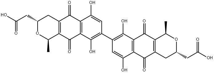 放线紫红素 结构式