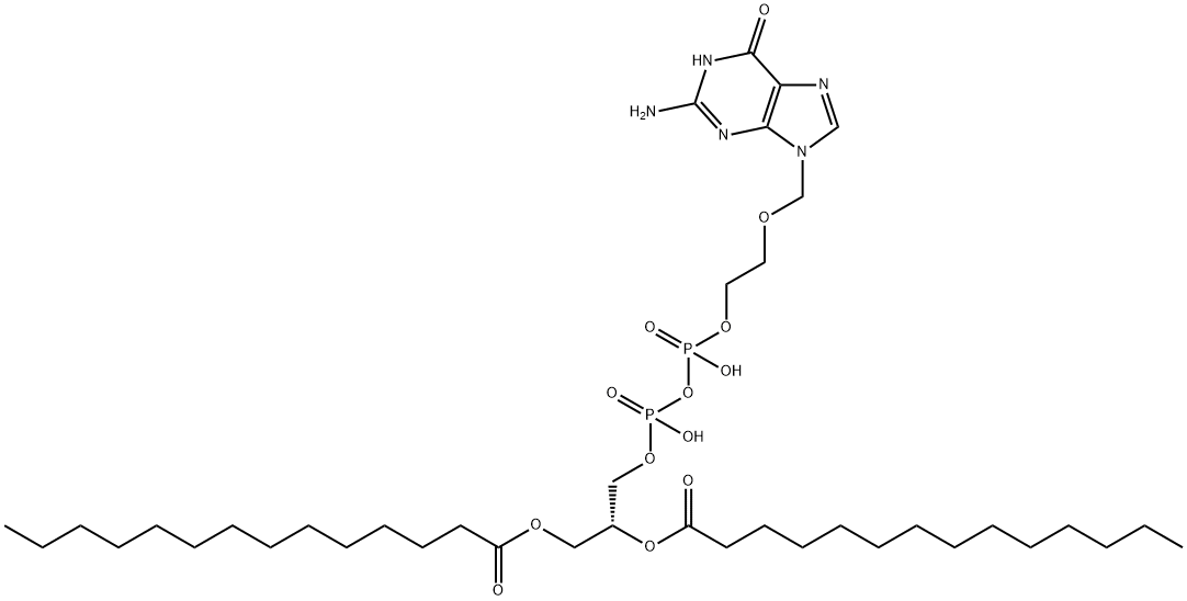 acyclovir diphosphate dimyristoylglycerol 结构式