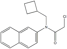 2-chloro-N-(cyclobutylmethyl)-N-(naphthalen-2-yl)acetamide 结构式